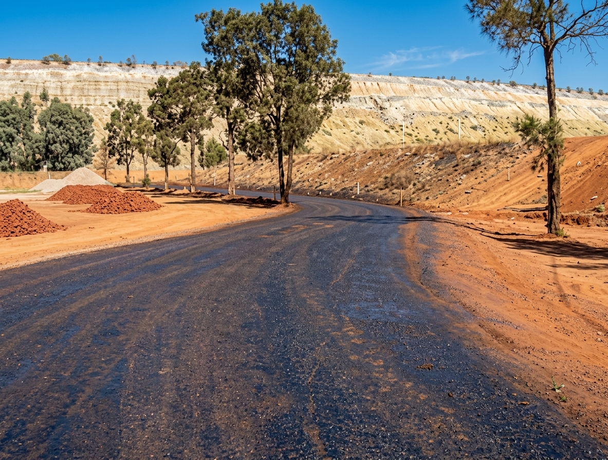 Completed Ecobond road project